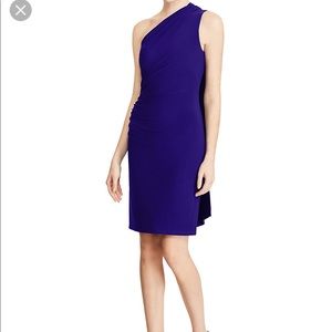 Lauren Ralph Lauren One-Shoulder Jersey Dress